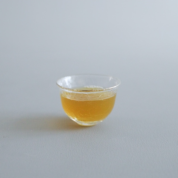 橋村大作　CRACKぐいのみ　クリア　Φ6.5cm　H4.5cm