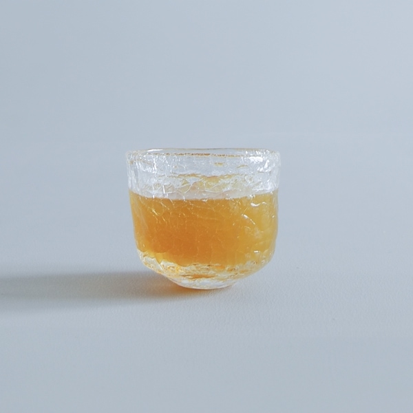 橋村大作　WCRACKロックグラス　クリア　E　Φ8cm　H8cm