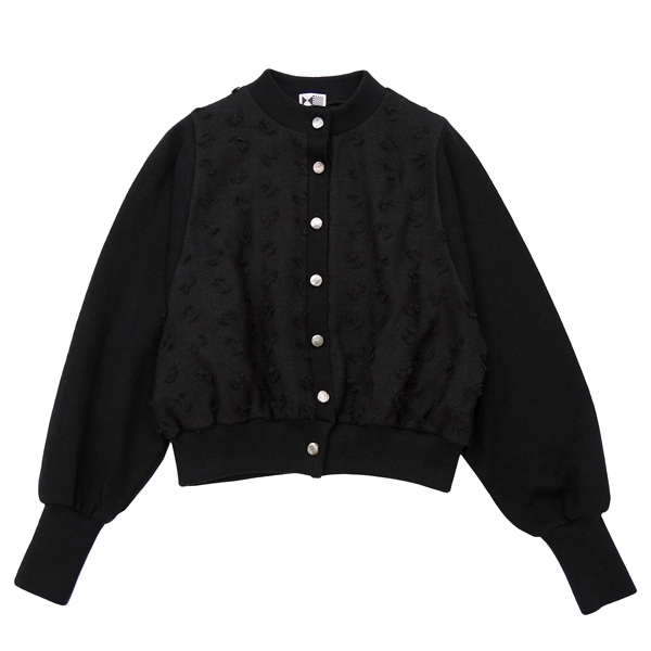 kijinokanosei  ニットブルゾン 　itomaki　BK