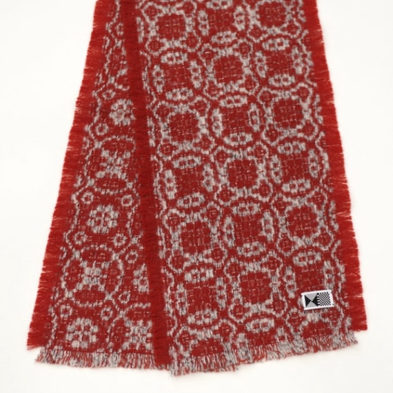 kijinokanosei ストール　“花雪-hanayuki-”　Red　送料無料