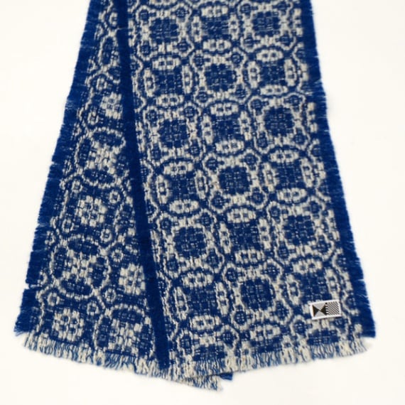 kijinokanosei ストール　“花雪-hanayuki-”　BLUE　送料無料