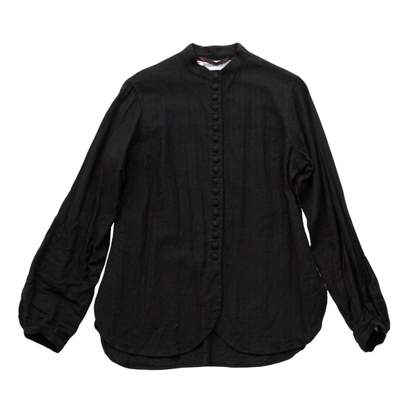 HALLELUJAH　ハレルヤ　ヴィクトリアシャツ（Herringbone Vintage) Coal Black　送料無料