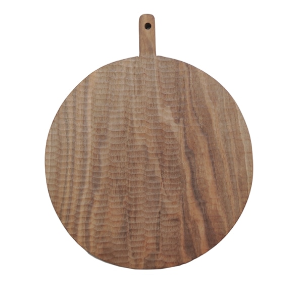 小沢賢一　くるみの木のカッティングボード　丸型　彫あり　Φ25cm　KM18