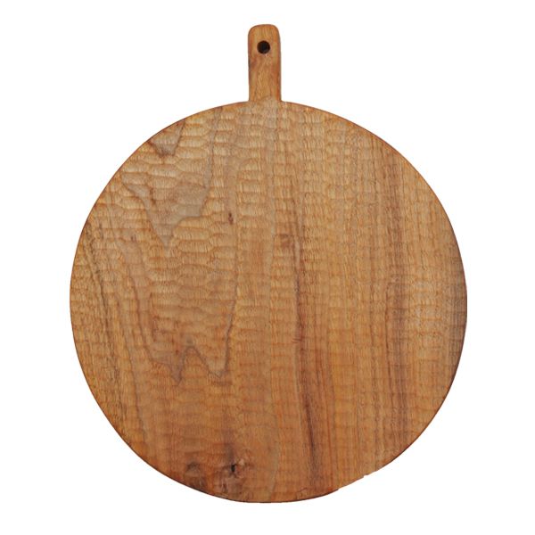 小沢賢一　くるみの木のカッティングボード　丸型　彫あり　Φ25cm　KM20