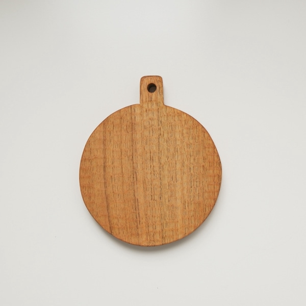 小沢賢一　カッティングボードミニ丸・彫　Φ11.5cｍ　KBM34