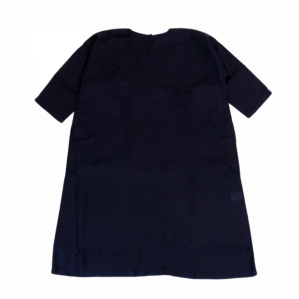 MITTAN　OP-13　ラミーシルクワンピース　濃紺　送料無料