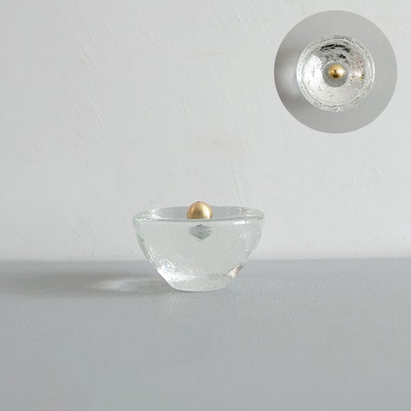 橋村大作　CRACK香立　丸　クリア　　Φ8　Ｈ4.5ｃｍ