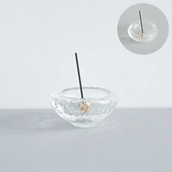 橋村大作　CRACK香立　丸(深）　クリア　　Φ10　Ｈ5ｃｍ　Model：A