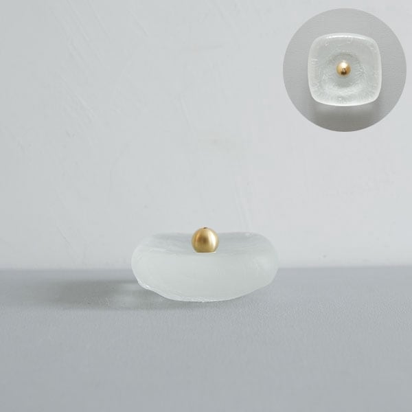 橋村大作　CRACK香立　くもり　（スクエア）　　7～7.5×7～7.5ｃｍ　Ｈ3.5ｃｍ