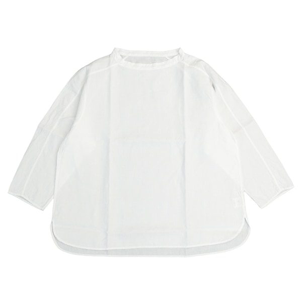 MITTAN 裏絹紬表綿高密度シャツ 生成 オフホワイト （MITTAN） 