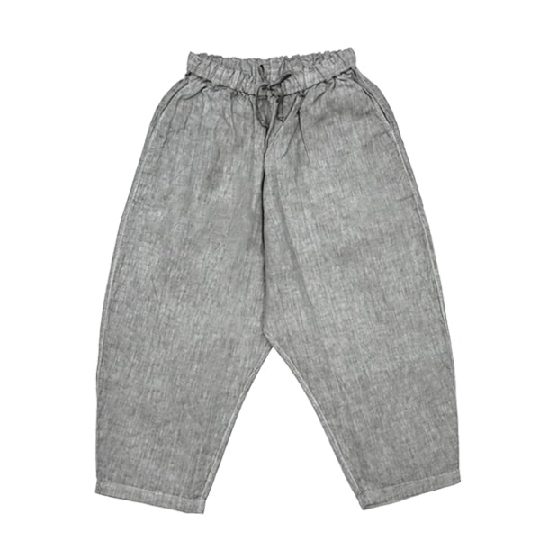 MITTAN ｜ 大麻パンツ 高密度 (PT-145B) ｜ 松煙（ベンガラ染）