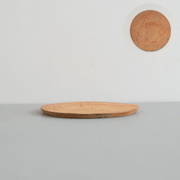 二階堂明弘　やきしめ丸皿　小（黄）　A　　Φ16.5cm　H1cm（おまかせ）