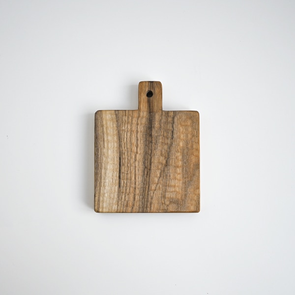 小沢賢一　カッティングボードミニ四角彫あり　Model：KBM211C　11×11.5（ｃｍ）