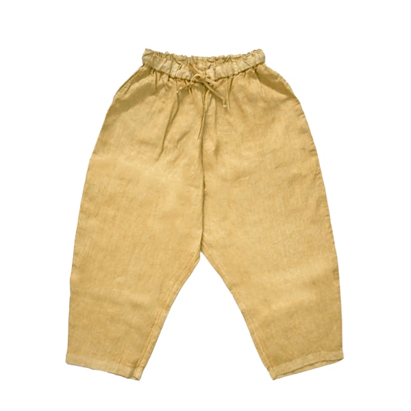 MITTAN ｜大麻パンツ(PT-140B) ｜ ベンガラ黄（ベンガラ染）
