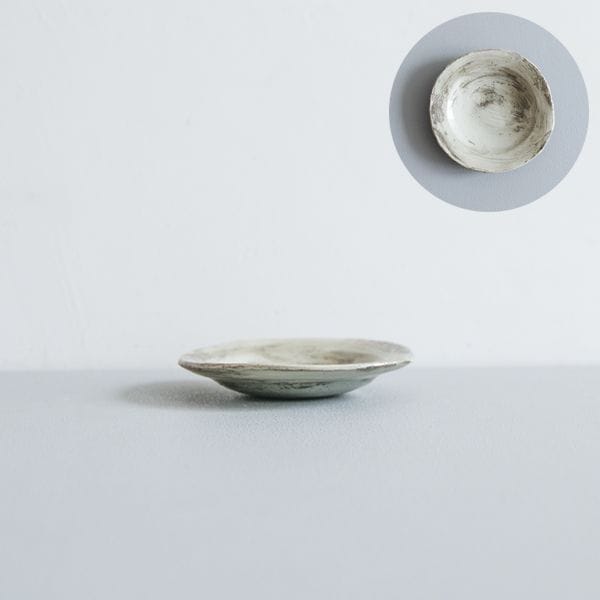 瀬川辰馬 硫化銀彩 丘皿M A Φ22cm