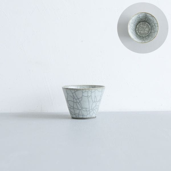 髙田志保　炭入り角豆汲み出し　Φ6.5cm　H4.8cm