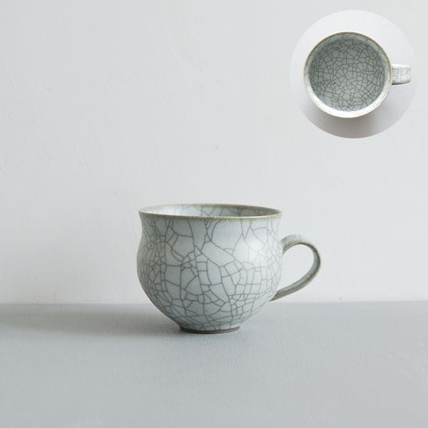 髙田志保　炭入り丸マグカップ　Φ9cm　H8cm