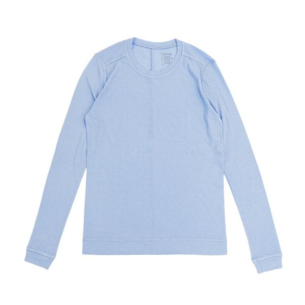 770142　オーガニックコットンシフォン ロングスリーブ　Ash Blue　送料無料