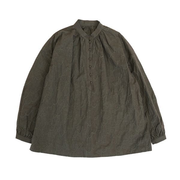 kijinokanosei ギャザーブラウス　“Fractal”　KHGY　送料無料