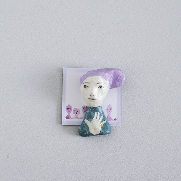 福田十糸子　ブローチ金の指輪のひと　C