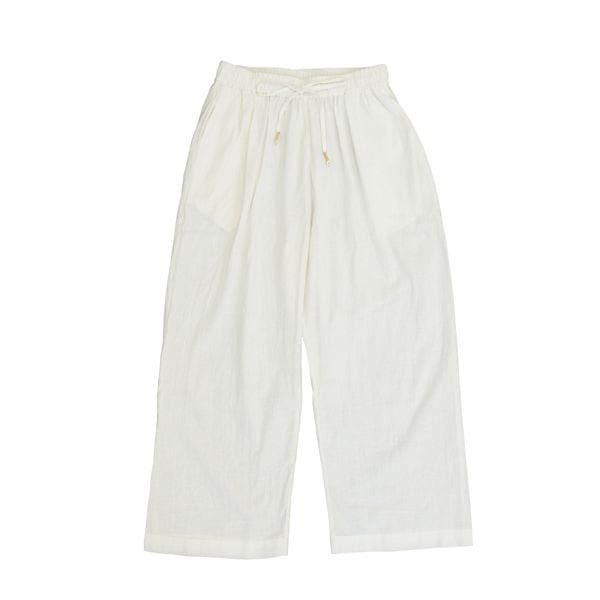 GUPTIHA　HAND SPAN COTTON LINEN　Easy pants　Off White　送料無料