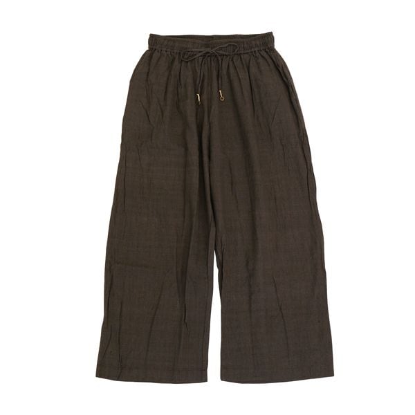GUPTIHA　HAND SPAN COTTON LINEN　Easy pants　D.Brown　送料無料