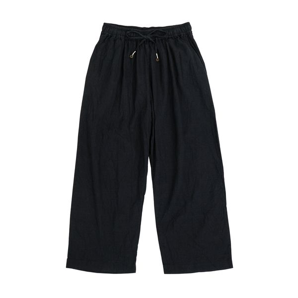GUPTIHA　HAND SPAN COTTON LINEN　Easy pants　Black　送料無料