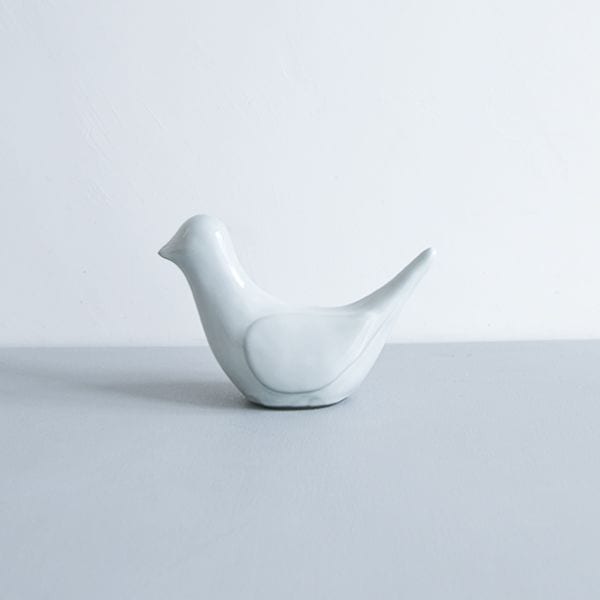 上國料正記　ハトオブジェ　H12cm 