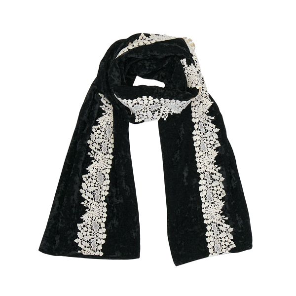 kijinokanosei ストール　“綴る葉-tsuzuruha-”　White　送料無料