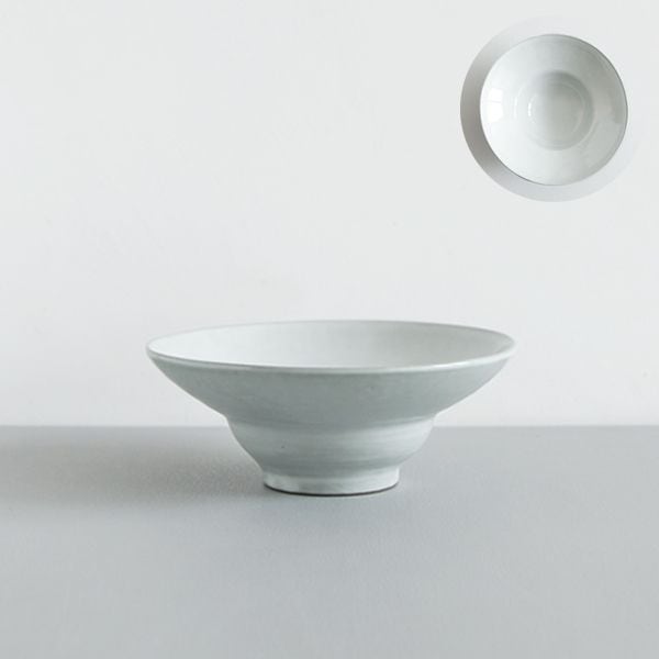 上國料正記　兜鉢　白　Φ18ｃｍ　H7ｃｍ