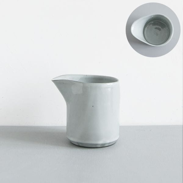 上國料正記　片口（短）大　Model・D　白　Ｈ10.5ｃｍ