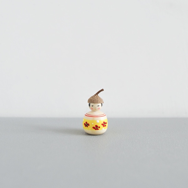 どんぐりこけし　雪だるま　No.YD-B　身長2ｃｍ