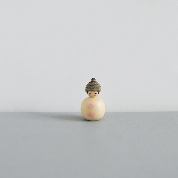 どんぐりこけし　雪だるま　No.YD-I　身長2.5ｃｍ