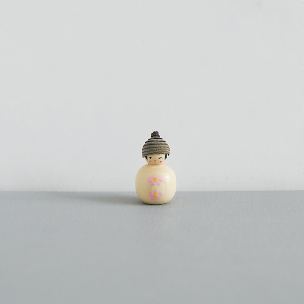 どんぐりこけし　雪だるま　No.YD-K　身長2.5ｃｍ