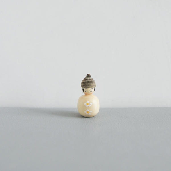 どんぐりこけし　雪だるま　No.YD-O　身長2.5ｃｍ