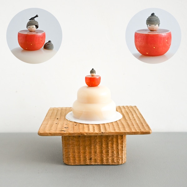 安福由美子 錆八角皿 中