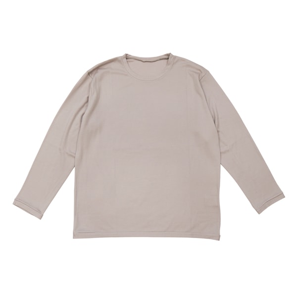 MITTAN　T-35　スーパー120’sウールスムース長袖　薄灰　各種サイズ　送料無料