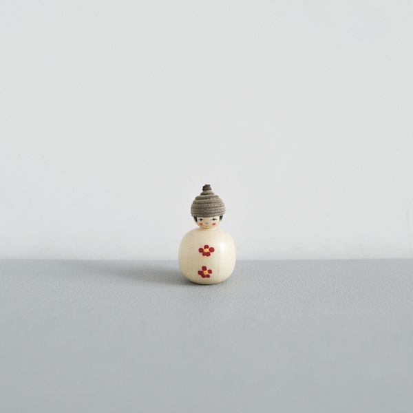 どんぐりこけし　雪だるま　No.YD-U　身長2.5ｃｍ