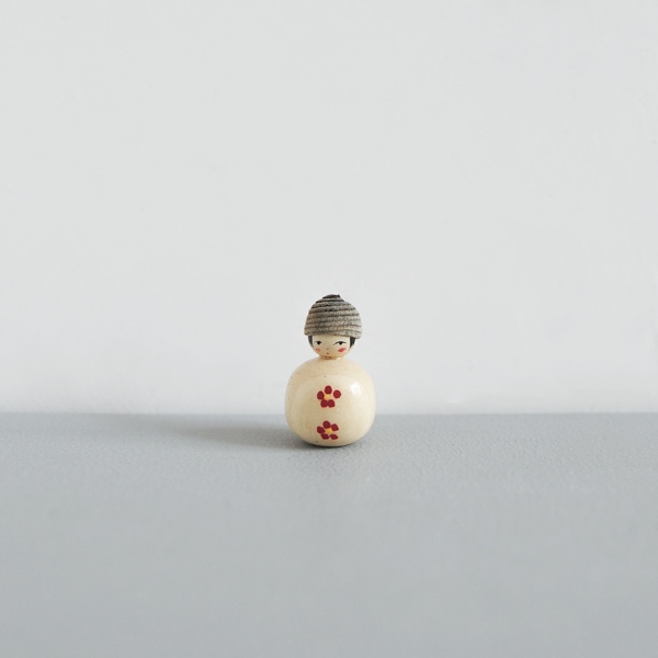 どんぐりこけし　雪だるま　No.YD-V　身長2.5ｃｍ