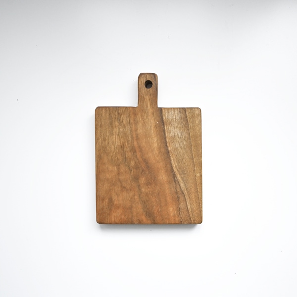 小沢賢一　カッティングボードミニ四角・彫なし　11.5×10.5㎝　F24