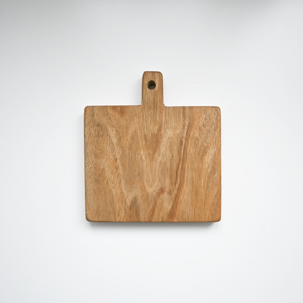 小沢賢一　カッティングボードミニ四角・彫なし　10.5×12.5㎝　H24