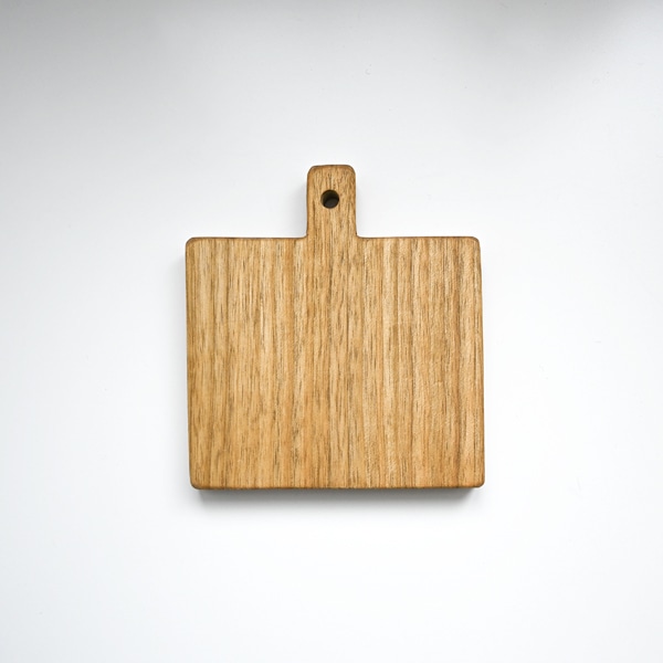 小沢賢一　カッティングボードミニ四角・彫なし　10.5×12.5㎝　I24