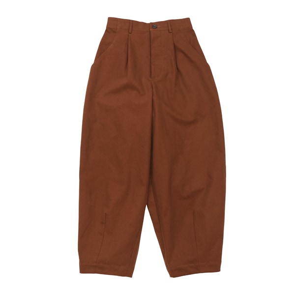 the last flower of the afternoon　静かな日　Wide tapered trousers 　terracotta　送料無料