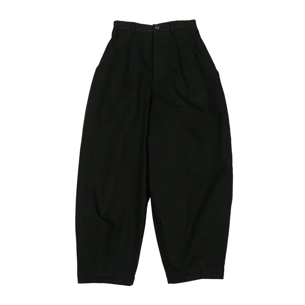 the last flower of the afternoon　静かな日　Wide tapered trousers 　Black　送料無料