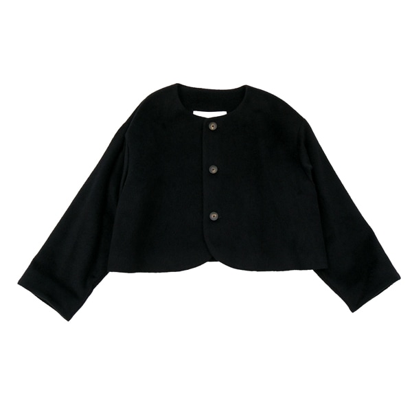 the last flower of the afternoon 　時雨る森　wide jacket　Black　送料無料