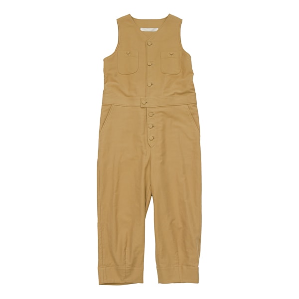 the last flower of the afternoon　素朴な月夜　barrel jump suit　beige　送料無料