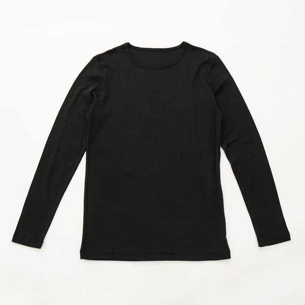 the last flower of the afternoon　long sleeve t-shirt　Black　送料無料