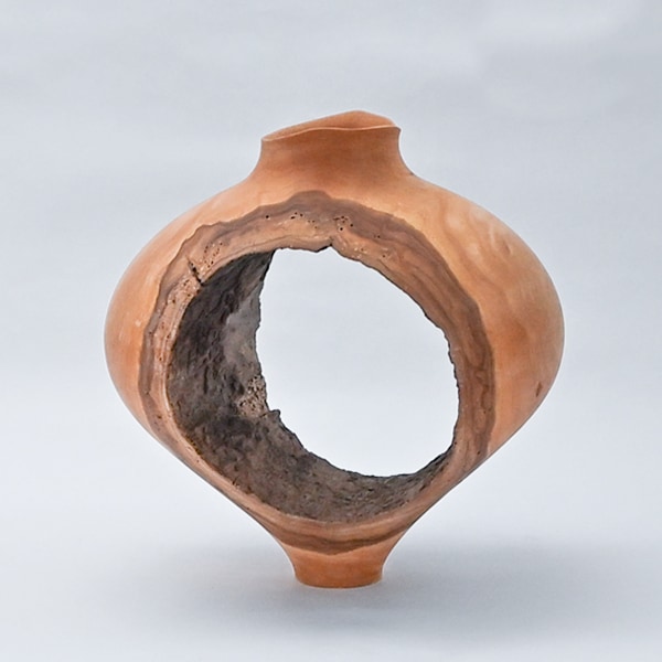 二階堂明弘 やきしめドラ鉢 白 大 Φ20cm