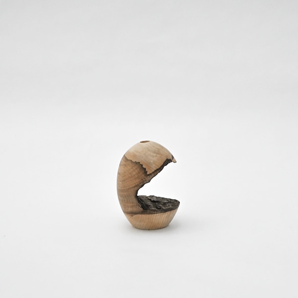 坂田琢磨　花器（あずきなし）　H9ｃｍ