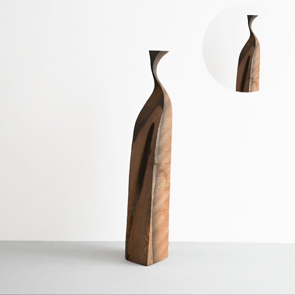 坂田琢磨　オブジェ（神代・ナラ）　H56.5cm